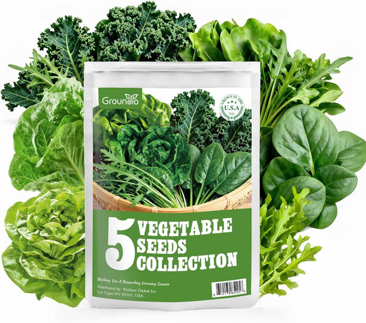 5 Lettuce and Salad Greens Seeds Variety Pack