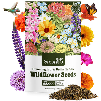 Hummingbird Wildflower Mix 24 varieties 1OZ