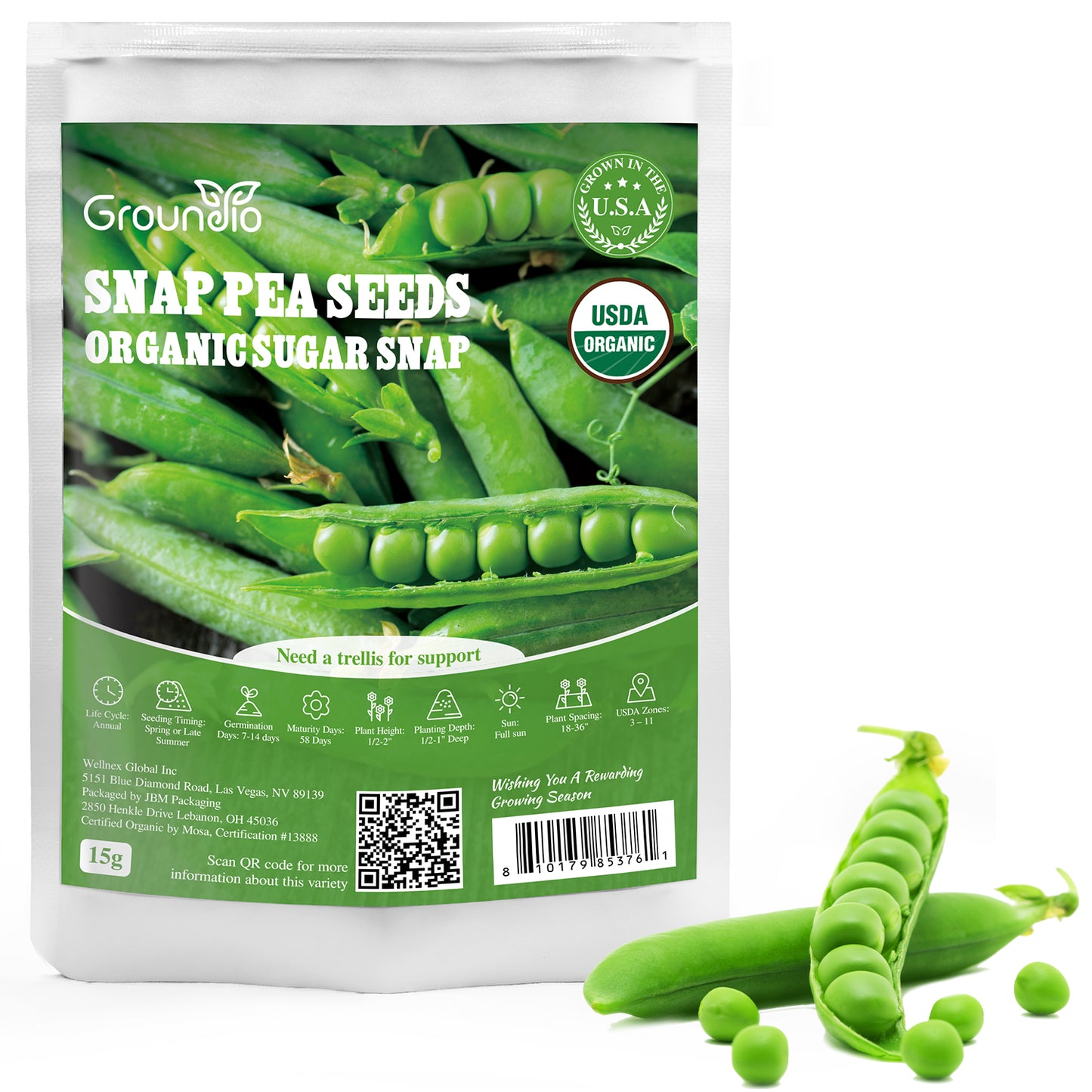 Sugar Snap Pea Seeds