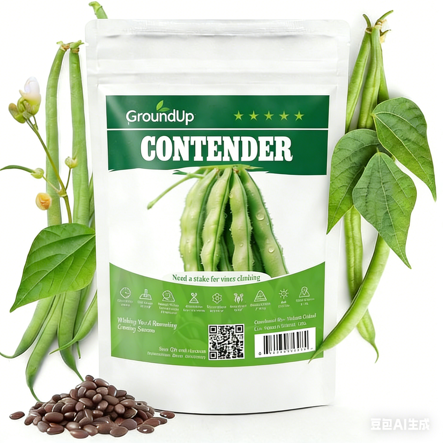 Contender Bush Green Bean Seeds